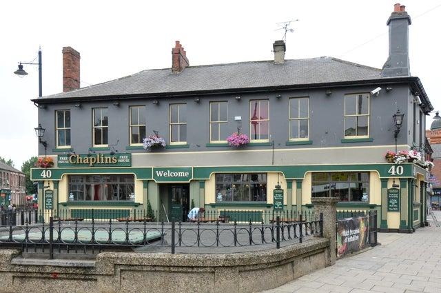 There's a broad menu at Chaplins including breakfast, burgers, grills, jacket potatoes, salads and more.