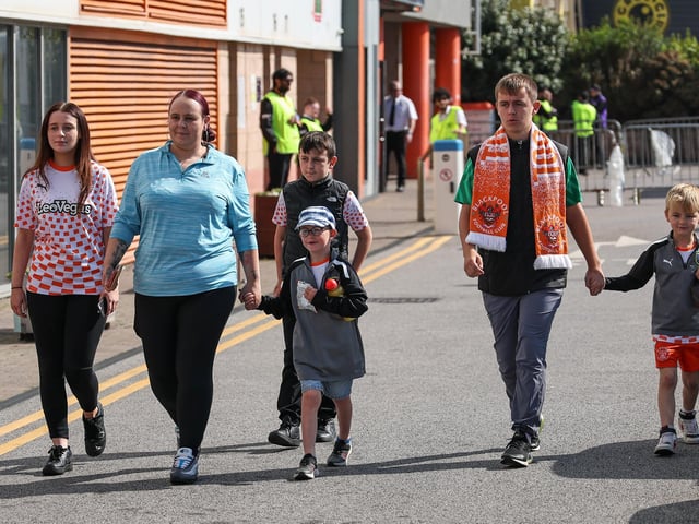 Seasiders supporters showed their support in the sun for Richard Keogh's side.