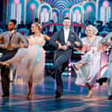 BBC handout photo of Kai Widdrington and Angela Rippon during their appearance on the live show on Saturday for BBC1's Strictly Come Dancing. Guy Levy/BBC/PA Wire