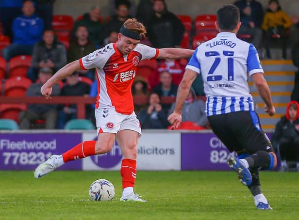Callum Camps equalises for Fleetwood against Sheffield Wednesday Picture: SAM FIELDING / PRiME MEDIA IMAGES