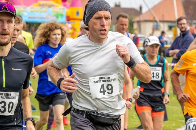 Powering through in the Freckleton Half Marathon