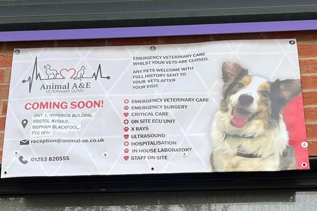 A new Animal A&E will open in Bristol Avenue, Bispham providing emergency out-of-hours care for people's pets