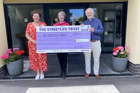 Coun Jane Hugo (left) with Rose Mary Owen  from the Encore singers and Rev Will Hunter, minister at Poulton Methodist Church.