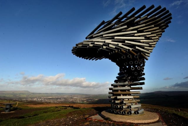 On top of the moors in Burnley, The Singing Ringing Tree sculpture is well worth a visit - if the wind picks up you'll hear it singing