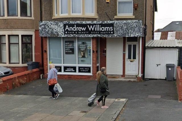 Andrew Williams Hair & Beauty on St Anne's Road has a 5 out of 5 rating from 191 Google reviews
