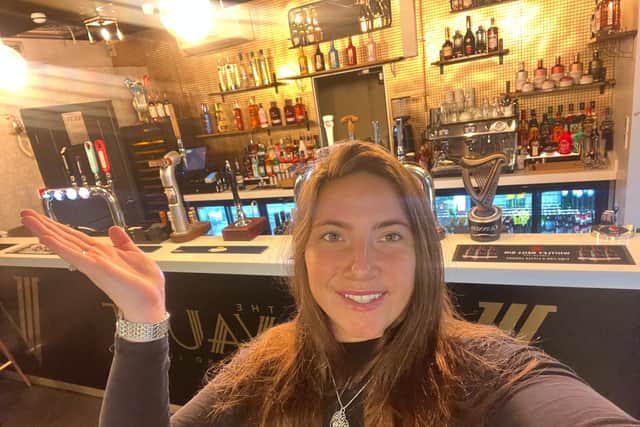 Paige Valente has opened The Vault bar in Cleveleys as her first business venture