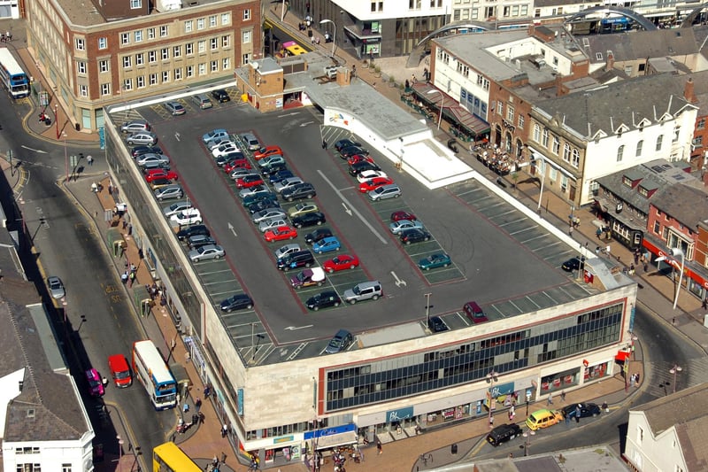 British Home Stores in clear view with the council buildings behind