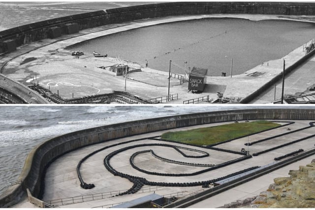 The boating pool at North Shore, everyone knew it. The structure is still there of course but is now a go-karting centre