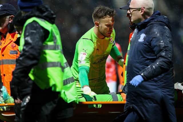 Dan Grimshaw was stretchered off and rushed to hospital during Tuesday night's derby