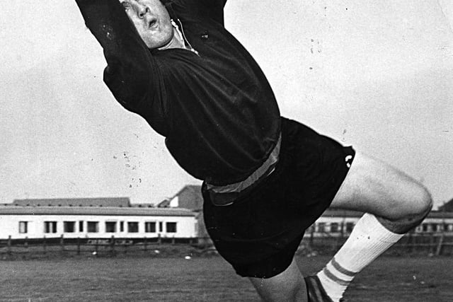 Blackpool keeper John Burridge in 1971. He won his first honour with the Seasiders - the Anglo-Italian Cup. Blackpool beat Bologna 2–1 after extra time at Bologna's Stadio Comunale on June 12 1971