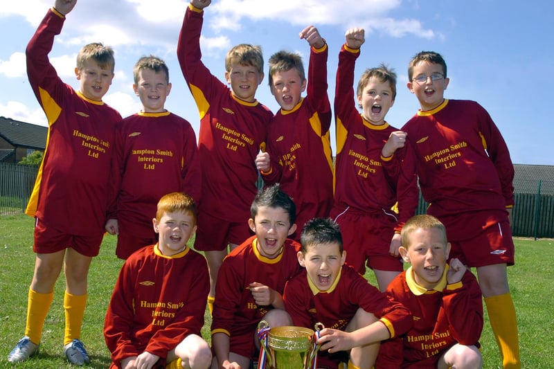 The football team from Charles Saer Primary School won the prestigious Elliot Cup in 2008