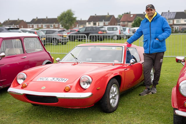 Kevin McIntee with his 1969 Lotus Europa