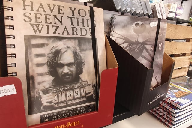 Harry Potter notebooks and other branded stationary