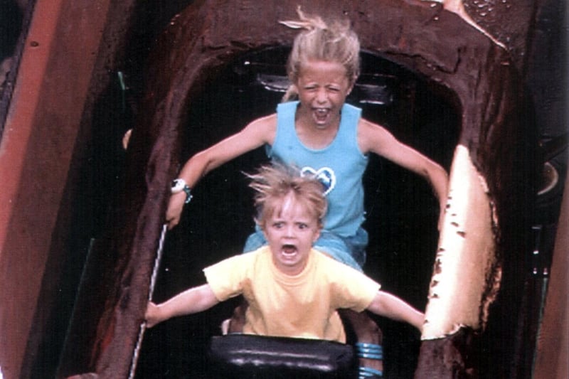 We don't know who these two girls are but the photo was tucked in our archives and their faces say it all. It was taken at the Log Flume in 1999 - it would be fantastic to track them down