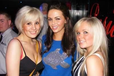 Hollyoaks actress Mercedes McQueen with friends at The Residence in Poulton