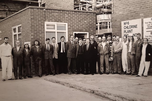 This photo shows staff at ICI in June 1992, do you know what the event was?