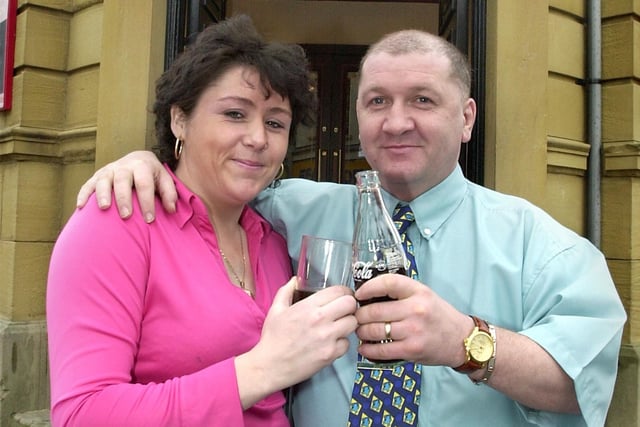 Former boxer Louis Veitch took over as landlord of The Last Orders Inn, on Bond Street in 2002.
Louis is pictured outside the pub with wife Sandra