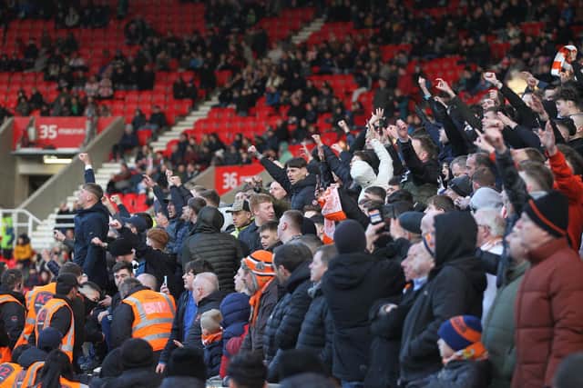 It was an away day to remember for Blackpool's 2,100 fans