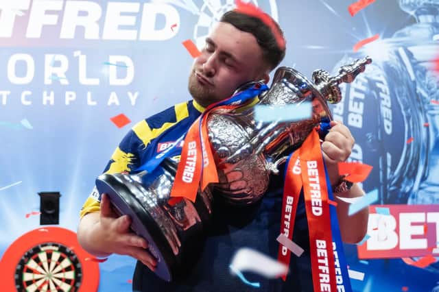 Luke Littler won the Betfred World Matchplay title at Blackpool's Winter Gardens Photo: Taylor Lanning/PDC