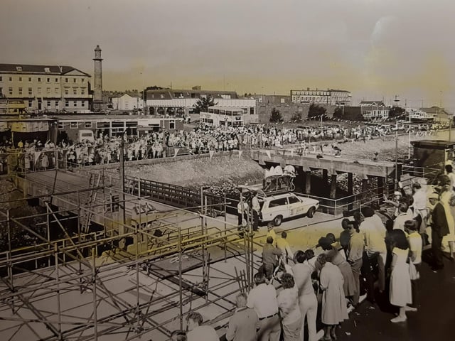 They turned out in force to watch the first sailing of the Funboat in 1986