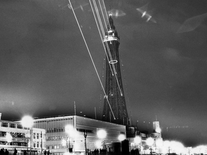 The Blackpool Tower laser in 1982