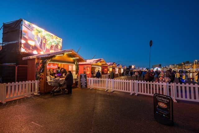 Cabins at Christmas By The Sea, Blackpool
