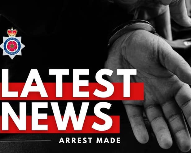 Lancashire Police have arrested Joshua Gill on suspicion of robbery