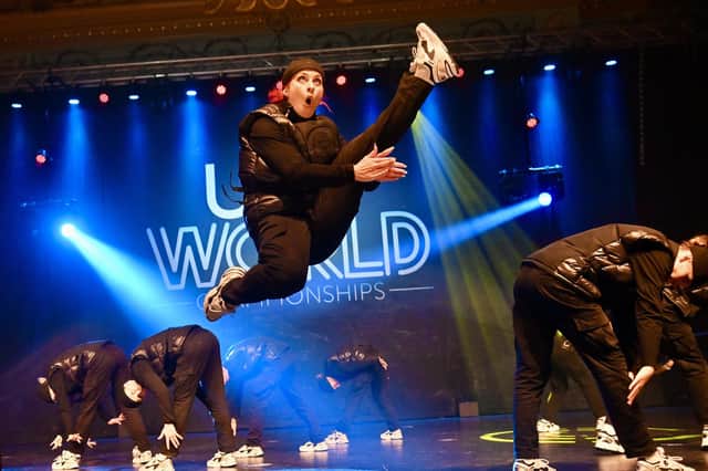 Spectacular moves: more than 320 teams - and competitors from 35 countries - were competing to be world street dance champions. Photos: Darren Nelson