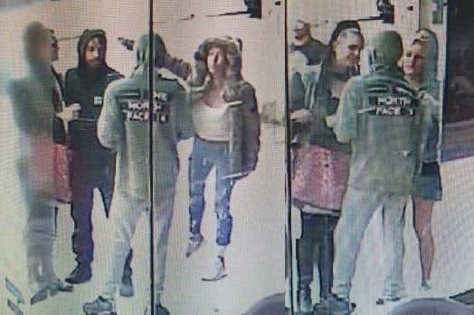 Do you recognise any of these people? Police want to speak to them in connection with a robbery in Blackpool (Credit: Lancashire Police)