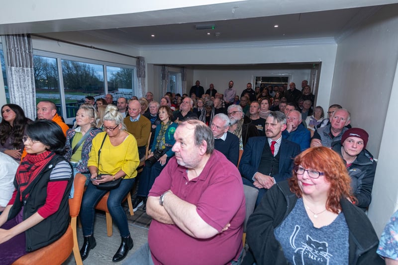 Audience members at the Hustings event for all of the Blackpool South election candidates held at Blackpool Cricket Club. Photo: Kelvin Lister-Stuttard