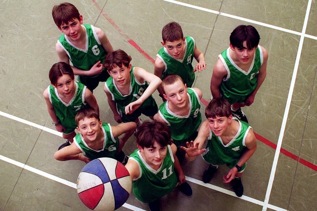 Warbreck High School U13 Basketball team, who had been crowned champions of Blackpool and Fylde after defeating Baines School in the final of the Inter-Schools tournament, 1998