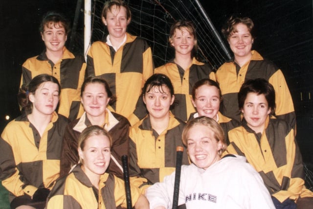 Queen Mary School Hockey team in their 3-0 success over Blackpool and Fylde College, 1999