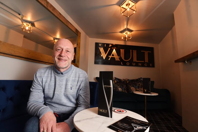John Gregory the manager  of The Vault Bar