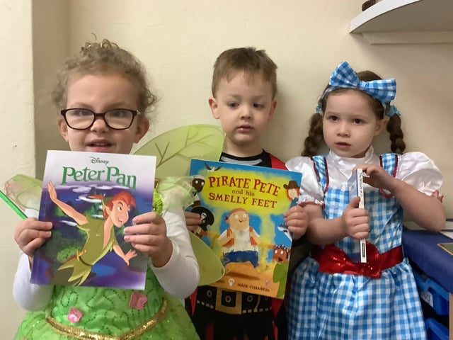 The children at Cherubs Nursery dressed up as their favourite story characters for World Book Day