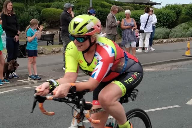 The weather was fine for competitors and spectators alike at the St Annes Triathlon