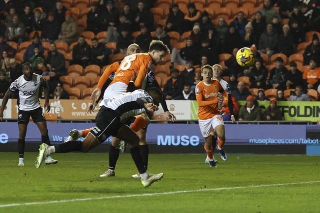 Jake Beesley scored both of Blackpool's goals.