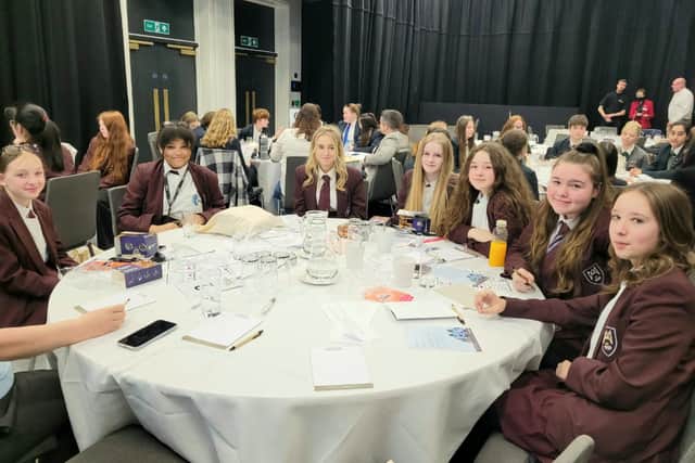 Year 8 pupils from Montgomery Academy enjoyed talking to local and national role models working in technology at the Cyber Girls First event in Blackpool
