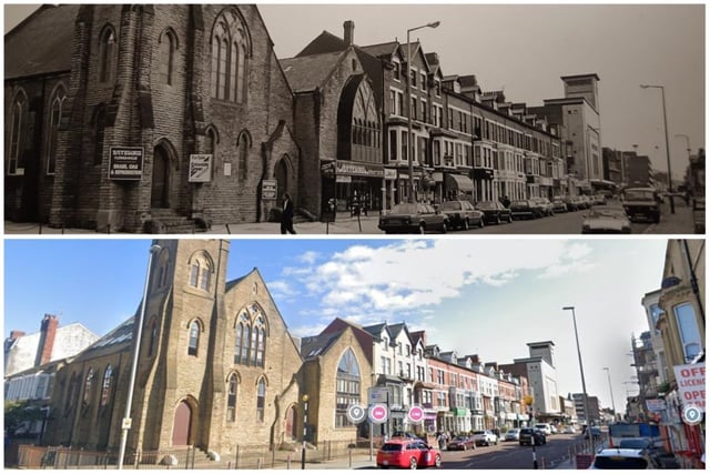 This is still very familiar looking south towards Talbot Road. 1980s to now...