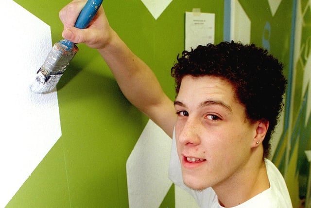The Northern regional final of the 1998 Crown Trade Young Decorator of the Year took place at Blackpool and Fylde College's Bispham campus, with three local students taking part. Picture shows Philip Sime
