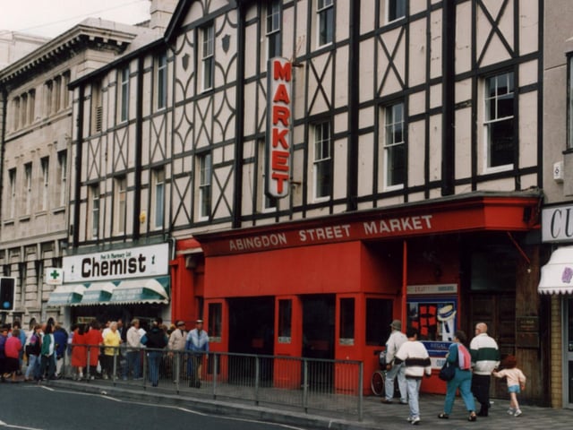 Abingdon Street Market in 1996