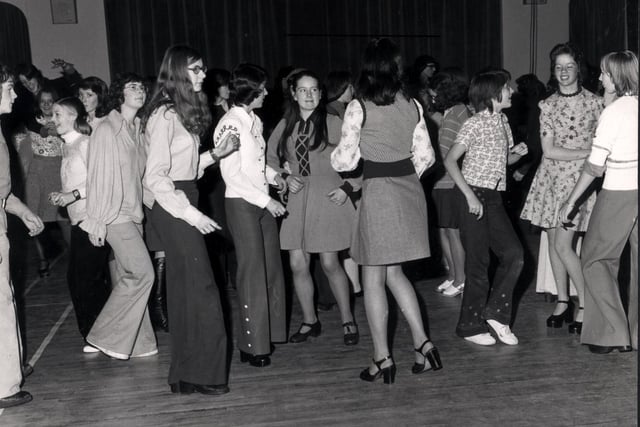 Teenagers live it up at a disco in st annes in 1974