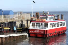 The Knott End to Fleetwood ferry has been left out of action after being damaged in strong winds and heavy rain by Storm Debi