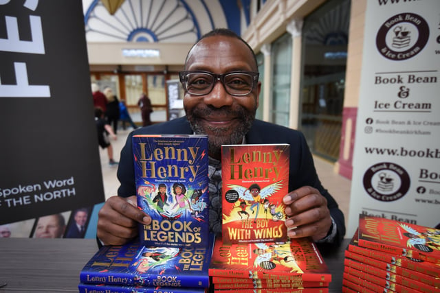The festival also included an apperance from Sir Lenny Henry who signed copies of his books for fans.