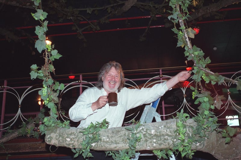 Mike Fitzgerald, who was owner of the Rhythm Dome Club. This photo was taken in 1997