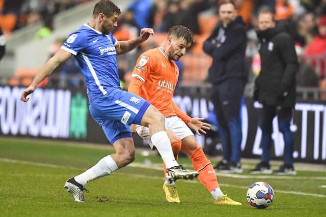 Luke Garbutt was one of Blackpool's better performers on only his second start of the season