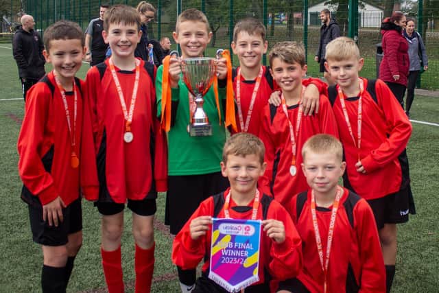 Sacred Heart Catholic Primary School won Blackpool FC Community Trust's EFL Kids Cup for U11s last week Picture: Blackpool FC Community Trust