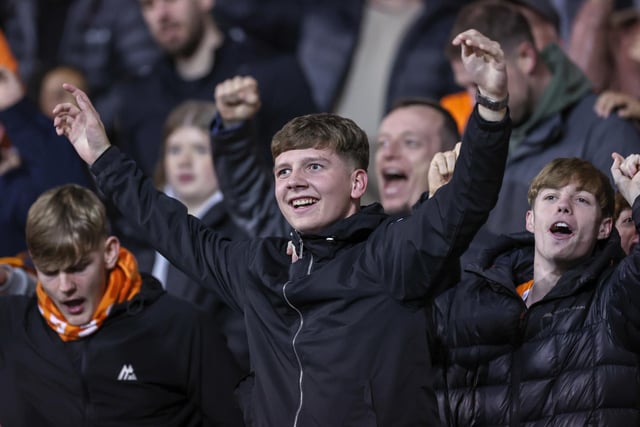 Seasiders supporters watched their side come from two goals down against Wigan Athletic.