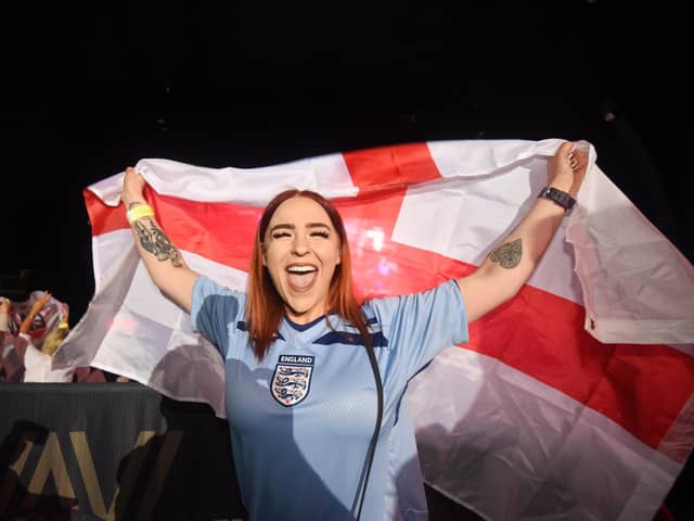 There was plenty of cause for celebration at the Winter Gardens World Cup Fan Zone as England beat Iran 6-2.