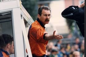 Billy Ayre would often don full kit on the touchline