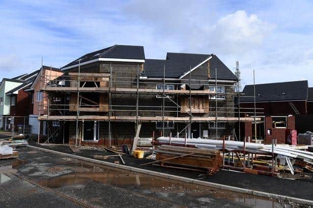 Homes are being built at the Foxhall Village site in the heart of Blackpool